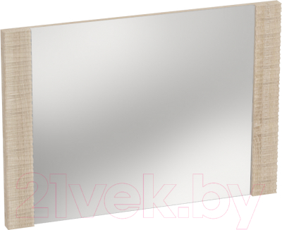 Зеркало Мебельград Элана 850x35x600 (дуб сонома) - фото