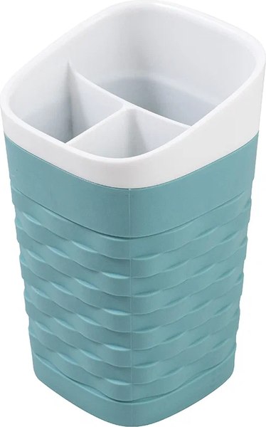 Стакан для зубной щетки и пасты Полимербыт Reef / C15909 - фото