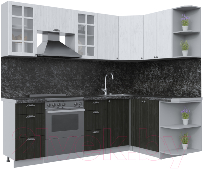 Готовая кухня Интерлиния Берес 1.5x2.4 правая - фото