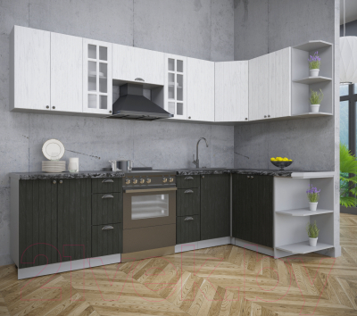 Готовая кухня Интерлиния Берес 1.5x2.8 правая
