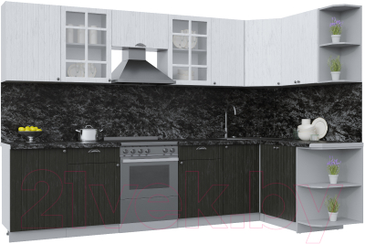 Готовая кухня Интерлиния Берес 1.5x3.1 правая - фото