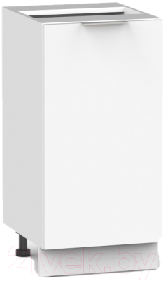 Шкаф-стол кухонный Интермебель Микс Топ ШСР 850-1-300 без столешницы (белый премиум) - фото