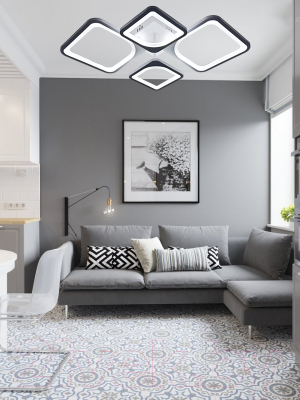 Потолочный светильник Mirastyle Диод JX-8036/2+2 WH