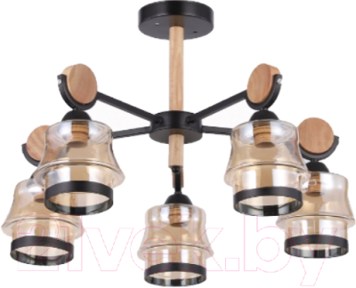 Потолочный светильник Mirastyle WX-8008/5 BK+BWD - фото