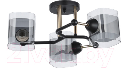 Потолочный светильник Mirastyle WX-8034/3 BK+FG - фото