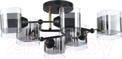 Потолочный светильник Mirastyle WX-8034/6 BK+FG - фото