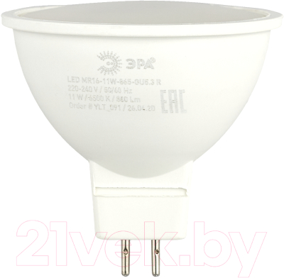 Лампа ЭРА Red Line LED MR16-11W-865-GU5.3 / Б0045347 - фото