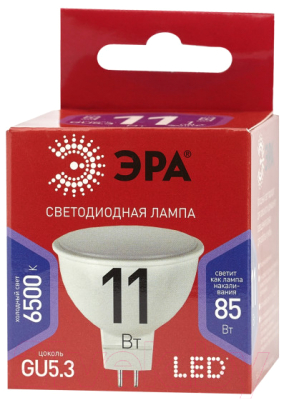 Лампа ЭРА Red Line LED MR16-11W-865-GU5.3 / Б0045347