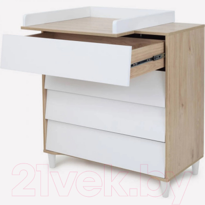 Комод пеленальный Rant Bergen / 105 (Cloud White)