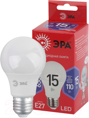 Лампа ЭРА Red Line LED A60-15W-865-E27 / Б0046357