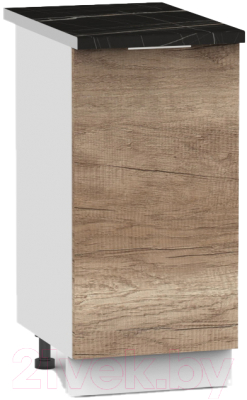 Шкаф-стол кухонный Интермебель Микс Топ ШСР 850-1-400 (дуб каньон/тунис) - фото