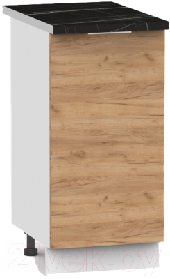 Шкаф-стол кухонный Интермебель Микс Топ ШСР 850-1-400 (дуб крафт золотой/тунис) - фото