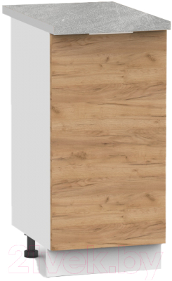 Шкаф-стол кухонный Интермебель Микс Топ ШСР 850-1-400 (дуб крафт золотой/венато) - фото