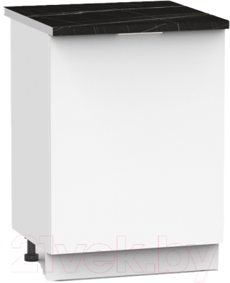 Шкаф-стол кухонный Интермебель Микс Топ ШСР 850-1-500 (белый премиум/тунис) - фото