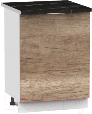 Шкаф-стол кухонный Интермебель Микс Топ ШСР 850-1-500 (дуб каньон/тунис) - фото