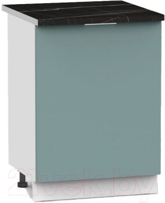 Шкаф-стол кухонный Интермебель Микс Топ ШСР 850-1-500 (сумеречный голубой/тунис) - фото