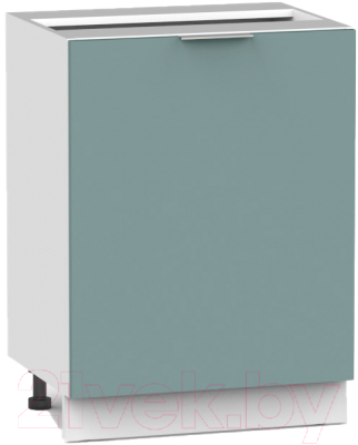 Шкаф-стол кухонный Интермебель Микс Топ ШСР 850-1-500 без столешницы (сумеречный голубой) - фото