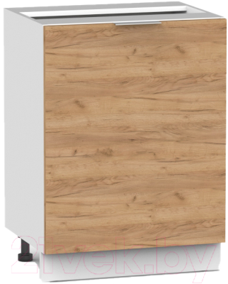 Шкаф-стол кухонный Интермебель Микс Топ ШСР 850-1-500 без столешницы (дуб крафт золотой) - фото