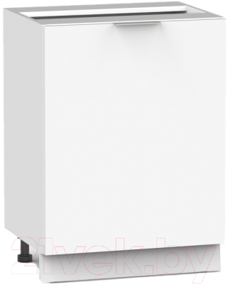 Шкаф-стол кухонный Интермебель Микс Топ ШСР 850-1-500 без столешницы (белый премиум) - фото