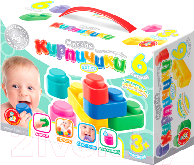 Конструктор Десятое королевство Мягкие кирпичики Extra / 04060 - фото