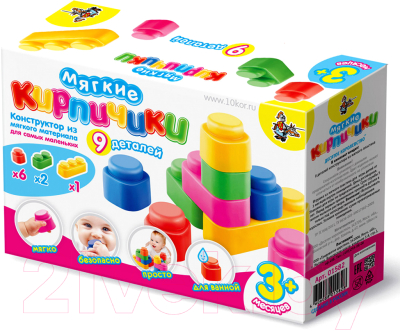 Конструктор Десятое королевство Мягкие кирпичики / 01582 - фото