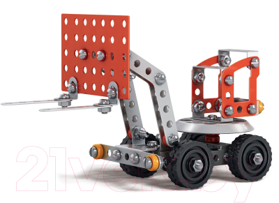 Конструктор Десятое королевство Строительная техника. Погрузчик / 02137 - фото