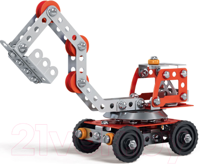 Конструктор Десятое королевство Строительная техника. Экскаватор / 02138 - фото