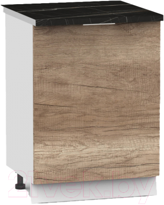 Шкаф-стол кухонный Интермебель Микс Топ ШСР 850-1-600 (дуб каньон/тунис) - фото