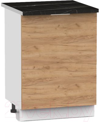 Шкаф-стол кухонный Интермебель Микс Топ ШСР 850-1-600 (дуб крафт золотой/тунис) - фото