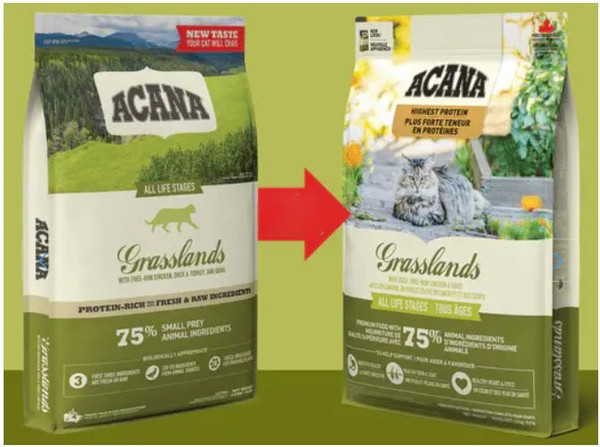 Сухой корм для кошек Acana Grasslands Cat & Kitten / 2175