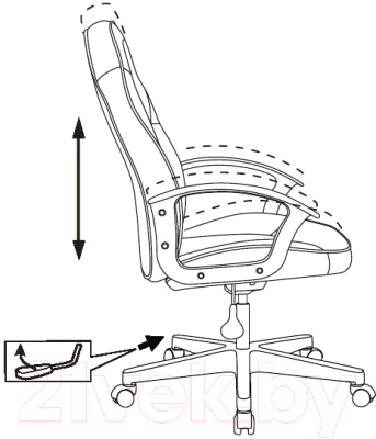Кресло геймерское Бюрократ Zombie 11LT