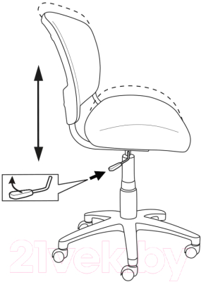 Кресло детское Бюрократ CH-W296NX