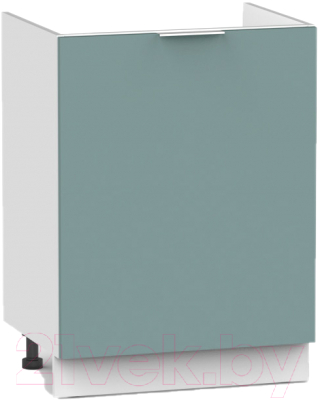Шкаф под мойку Интермебель Микс Топ ШСРМ 850-2-600 без столешницы (сумеречный голубой) - фото