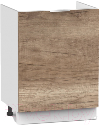 Шкаф под мойку Интермебель Микс Топ ШСРМ 850-2-600 без столешницы (дуб каньон) - фото