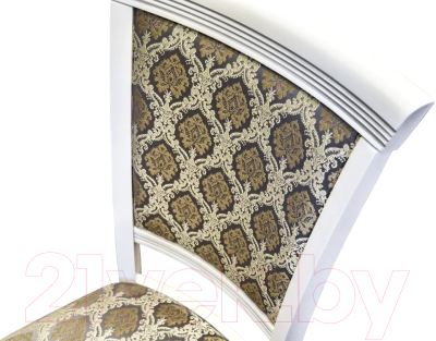 Стул Мебелик Бонита (белый/серебристый/маркус серебристый)