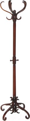 Вешалка для одежды Мебелик В 2Н (темно-коричневый) - фото
