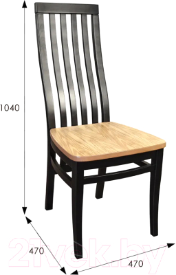 Стул Мебелик Мариус М 50 (дуб/черный)
