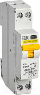 Дифференциальный автомат IEK ВД1-63 2P 80А 30мА / MDV10-2-080-030 - фото