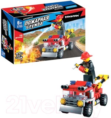 Конструктор Bondibon Пожарная Служба Машина / ВВ5733