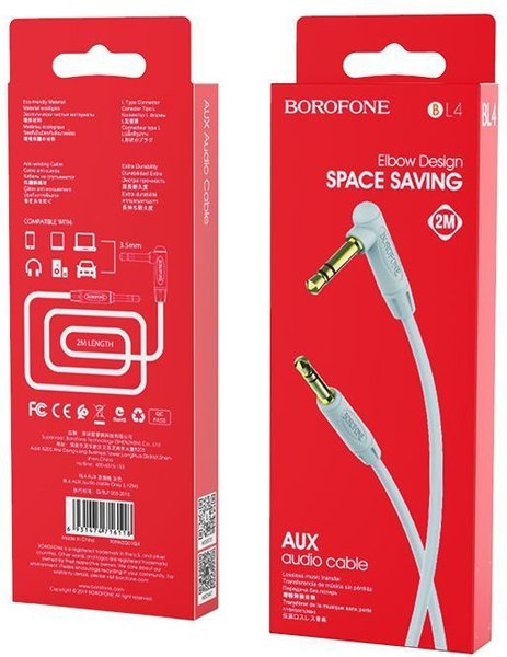 Кабель Borofone BL4 AUX Jack3.5 M