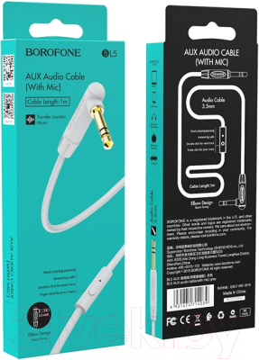 Кабель Borofone BL5 AUX Jack3.5 M