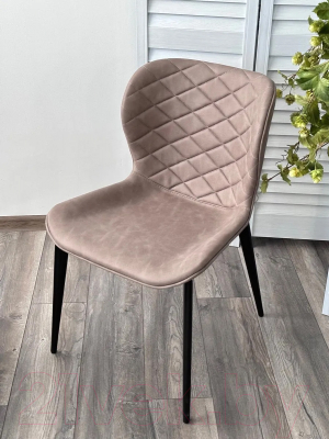 Стул M-City Клод / 688M05066 (Kiprus-03 латте искусственная замша/черный)