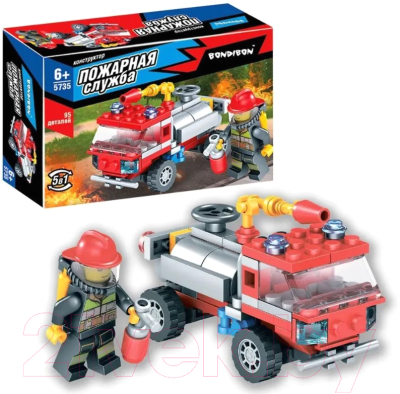 Конструктор Bondibon Пожарная служба Пожарная машина / ВВ5735 (95эл)