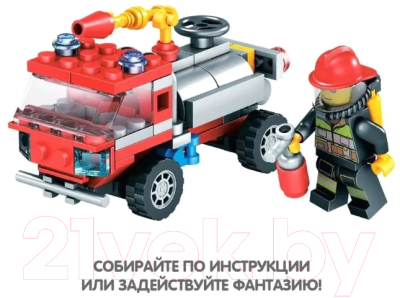 Конструктор Bondibon Пожарная служба Пожарная машина / ВВ5735 (95эл)