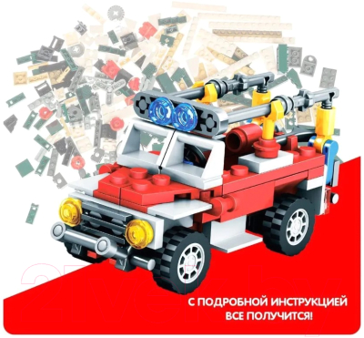 Конструктор Bondibon Пожарная служба Пожарная машина / ВВ5734 (97эл)