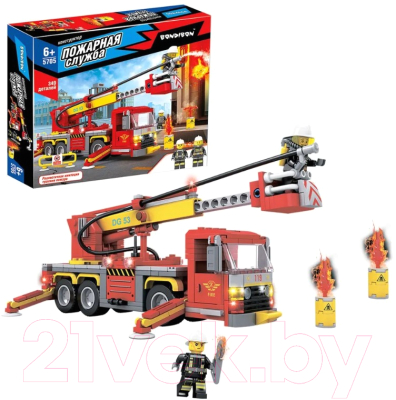 Конструктор Bondibon Пожарная Служба Пожарная машина / ВВ5705 (349эл)