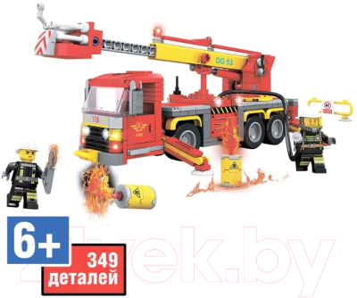 Конструктор Bondibon Пожарная Служба Пожарная машина / ВВ5705 (349эл)