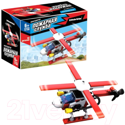Конструктор Bondibon Пожарная Служба Вертолет / ВВ5730