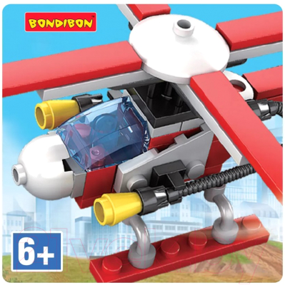 Конструктор Bondibon Пожарная Служба Вертолет / ВВ5730