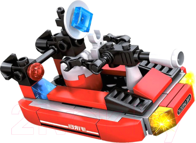 Конструктор Bondibon Пожарная Служба Катер / ВВ5729 (52эл) - фото